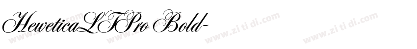 HeweticaLTPro Bold字体转换